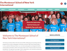 Tablet Screenshot of montessorischoolny.com